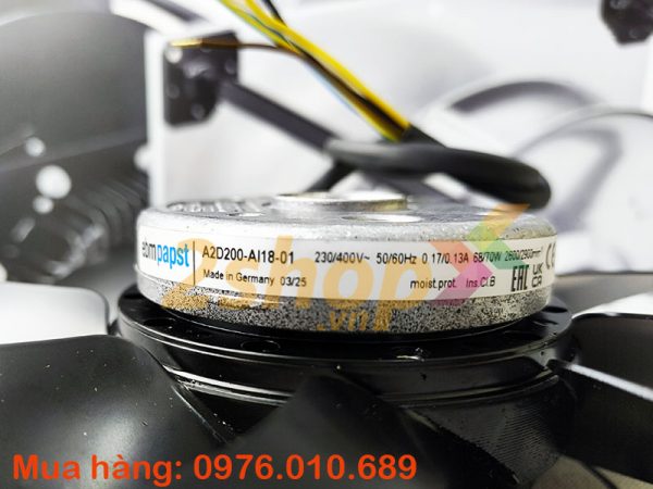 Quạt EBMPAPST A2D200-AI18-01, 230-400VAC, 200mm