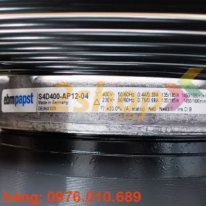 Quạt EBMPAPST S4D400-AP12-04, 230/400VAC, 400mm