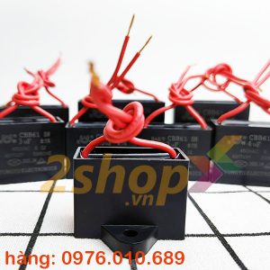 Tụ điện CBB61 1uF, 450VAC Dây cắm