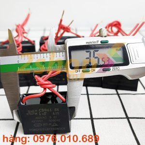 Tụ điện CBB61 1uF, 450VAC Dây cắm