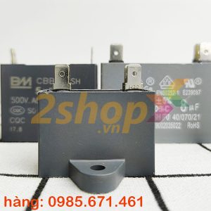 Tụ điện BM CBB61 2.5uF, 450VAC Giắc cắm