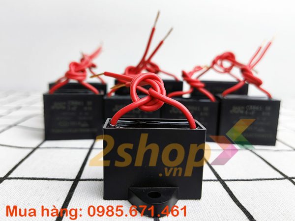Tụ điện CBB61 2uF, 450VAC Dây cắm