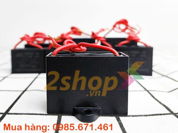 Tụ điện CBB61 6uF, 450VAC Dây cắm
