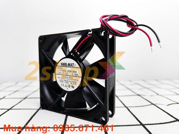 Quạt biến tần NMB 3108NL-05W-B50, 24VDC, 80x80x20mm