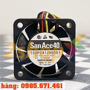 Quạt SANYO DENKI 109P0412H9D01, 12VDC, 40x40x10mm