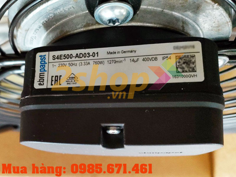 Quạt EBMPAPST S4E500-AD03-01, 230VAC, 500mm