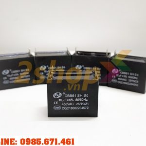 Tụ điện SENJU CBB61 10uF, 450VAC Giắc cắm