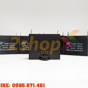 Tụ điện SENJU CBB61 10uF, 450VAC Giắc cắm