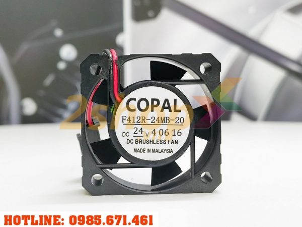 Quạt COPAL F412R-24MB-20, 24VDC, 40x40x10mm