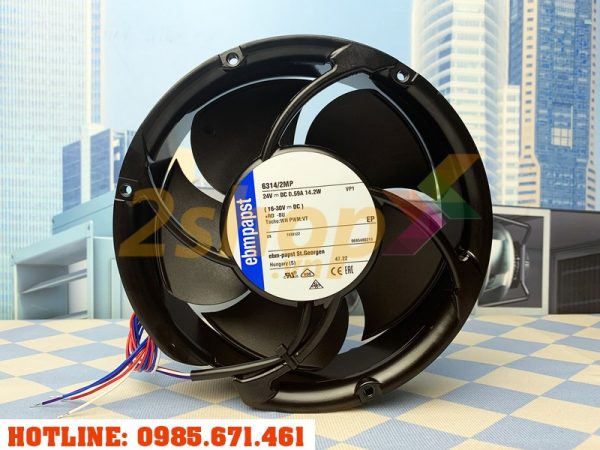 Quạt EBMPAPST 6314/2MP, 24VDC, 172x51mm