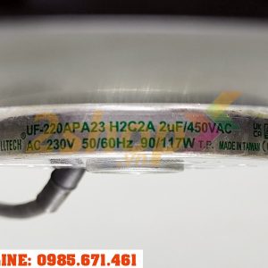 Quạt FULLTECH UF-220APA23H2C2A, 230VAC, 223x71mm