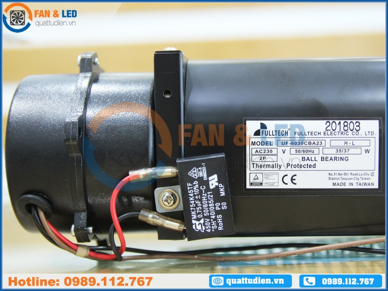 Quạt FULLTECH UF6030CBA23HL, 230VAC, 402x100x90mm