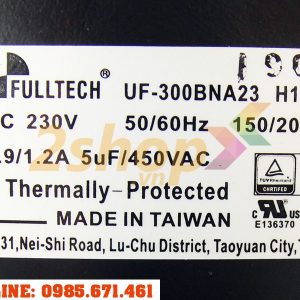 Quạt FULLTECH UF-300BNA23H1C2A, 230VAC, 398x98mm