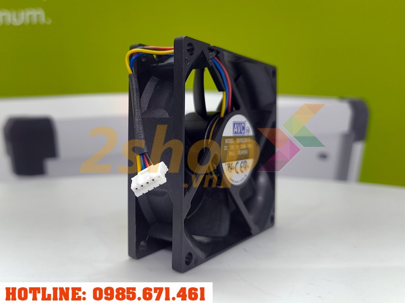 Quạt AVC DS08025B12U, 12VDC, 80x80x25mm