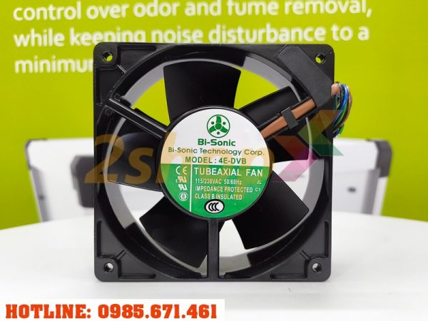 Quạt Bi-Sonic 4E-DVB, 115-230VAC, 120x120x38mm