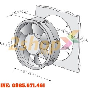 Quạt EBMPAPST 6212NM, 12VDC, 172x51mm