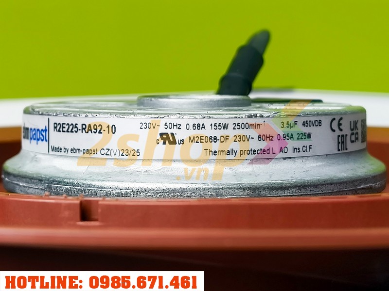 Quạt EBMPAPST R2E225-RA92-10, 230VAC, 225mm