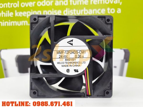 Quạt MELCO MMF-12F24DS-CM1, 24VDC, 120x120x38mm