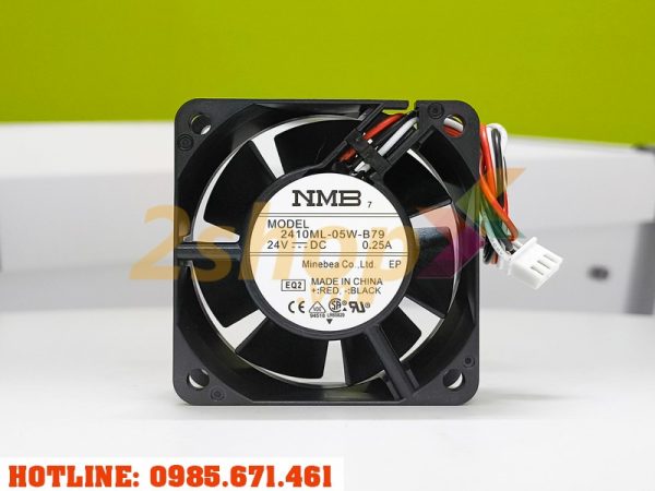 Quạt biến tần NMB 2410ML-05W-B79, 24VDC, 60x60x25mm