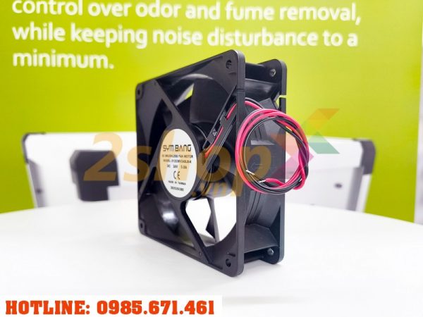 Quạt SYMBANG D12038V24SLB-K, 24VDC, 120x120x38mm