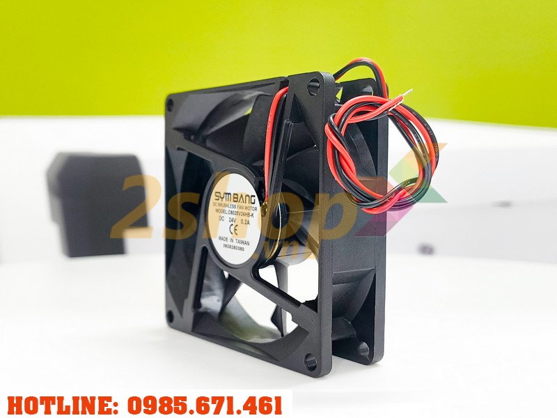 Quạt SYMBANG D8025V24HB-K, 24VDC, 80x80x25mm