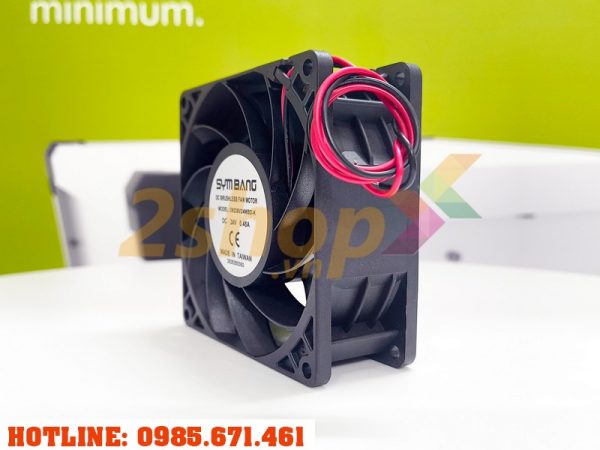 Quạt SYMBANG D9238V24MBD-K, 24VDC, 92x92x38mm