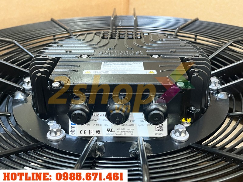 Quạt EBMPAPST W3G630-GS21-01, 400VAC, 630mm