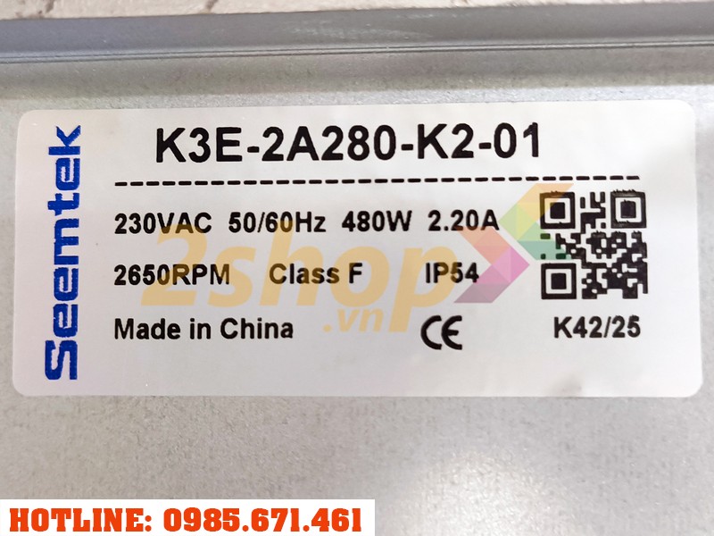 Quạt EC SEEMTEK K3E-2A280-K2-01, 230VAC, 280mm