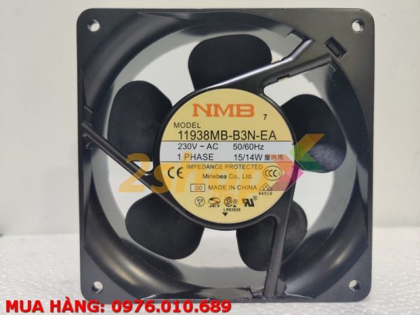 QUẠT NMB 11938MB-B3N-EA, 230VAC, 120x120x38mm