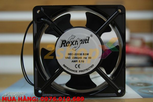 Quạt REXNORD REC-22038 B2W, 220-240VAC, 120x120x38mm