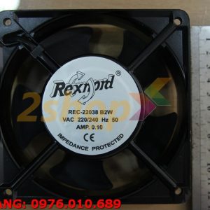 Quạt REXNORD REC-22038 B2W, 220-240VAC, 120x120x38mm