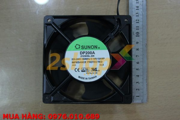 QUẠT SUNON DP200A-2123HSL.GN, 220-240VAC, 120x120x38mm