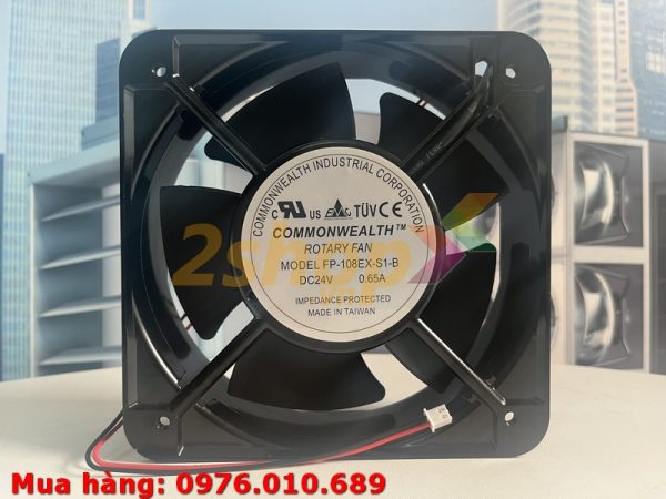 Quạt COMMONWEALTH FP-108EX-S1-B, 24VDC, 150x150x50mm