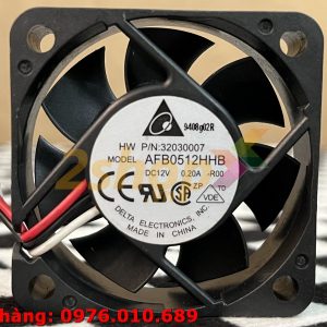 Quạt DELTA AFB0512HHB, 12VDC, 50x50x15mm