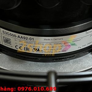 Quạt EBMPAPST S3G500-AA92-01, 380-480VAC, 500mm