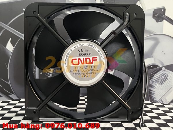 QUẠT CNDF TA20060HBL-2, 220-240VAC, 200x200x60mm