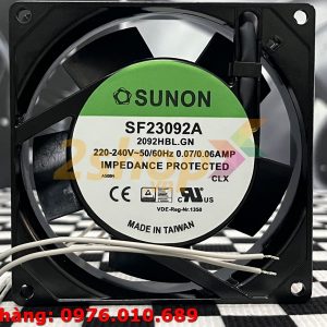 QUẠT SUNON SF23092A 2092HBL.GN, 220-240V, 92x92x25mm