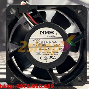 Quạt biến tần NMB 06025SA-24Q-BL, 24VDC, 60x60x25mm