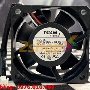 Quạt biến tần NMB 06025SA-24Q-BL, 24VDC, 60x60x25mm