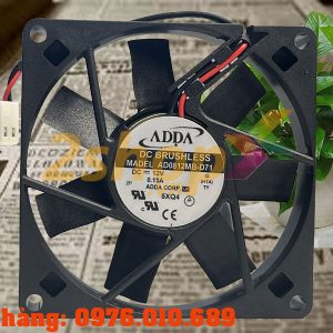 Quạt ADDA AD0812MB-D71, 12VDC, 80x80x15mm