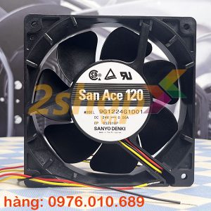 Quạt SANYO DENKI 9G1224G1D01, 24VDC, 120x120x38mm