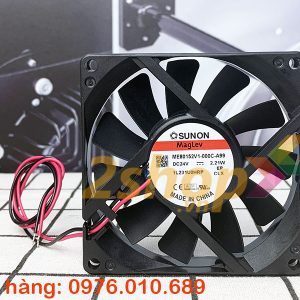 QUẠT SUNON ME80152V1-000C-A99, 24VDC, 80x80x15mm