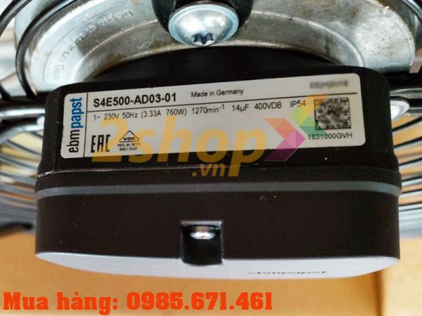Quạt EBMPAPST S4E500-AD03-01, 230VAC, 500mm