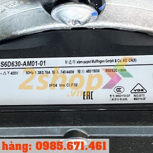 Quạt EBMPAPST S6D630-AM01-01, 400VAC, 630mm