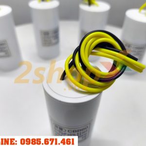 Tụ điện CBB60 9+9uF, 450VAC Dây cắm